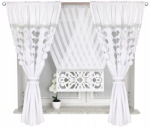 firany bez prasowania ażurowa